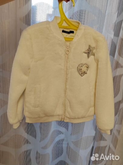 Меховая кофта для девочки 5-6 лет