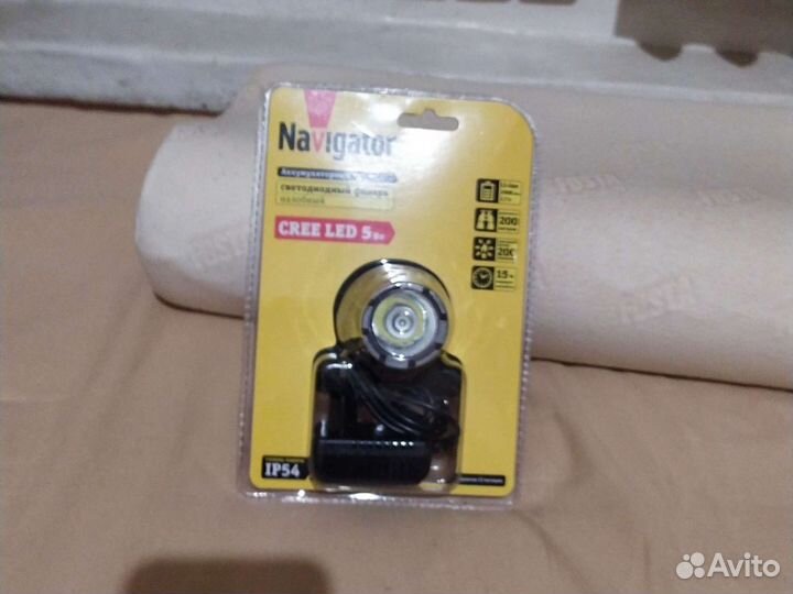 Светодиодный аккумуляторный налобный фонарь