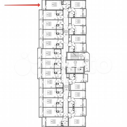 Квартира-студия, 23,1 м², 11/19 эт.