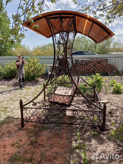 Садовые качели подвесные