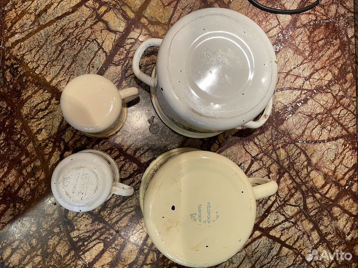 Кастрюля, кружка, миска, тарелка эмалир-ные