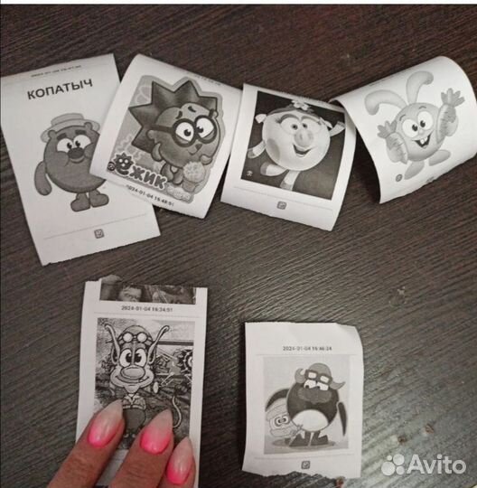 Термопринтер черно-белый