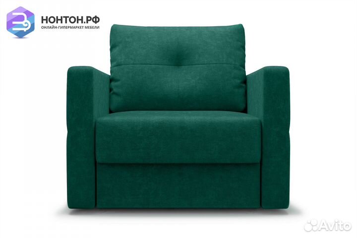 Кресло еврокнижка Вита изумрудное