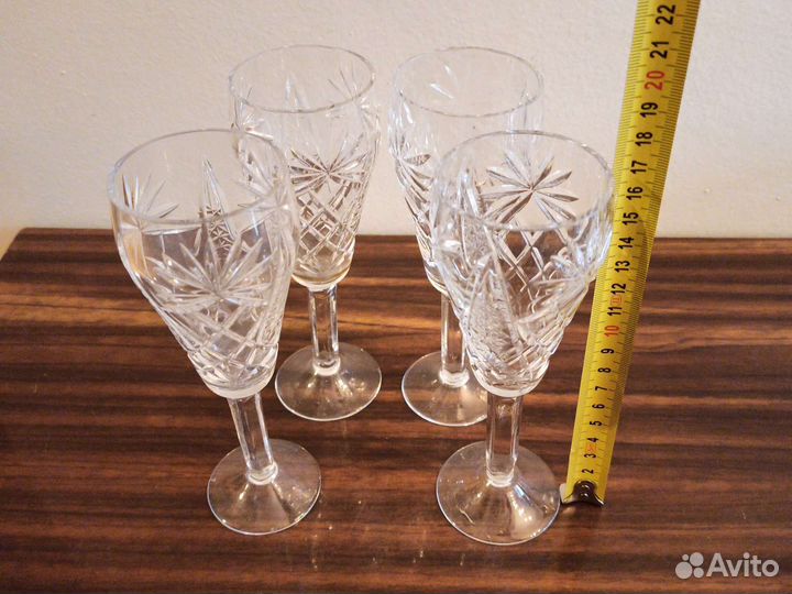Бокалы стекло фужеры рюмки СССР