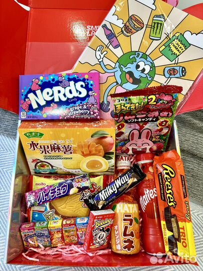 Бокс набор коробка сладостей разных стран