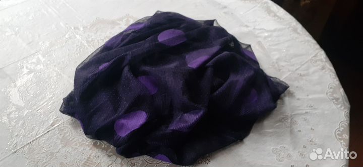 Нарядная фиолетово-лиловая накидка оверсайз