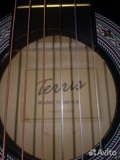 Классическая гитара terris TC-3801A BK 4/4
