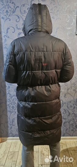 Пуховик мужской длинный