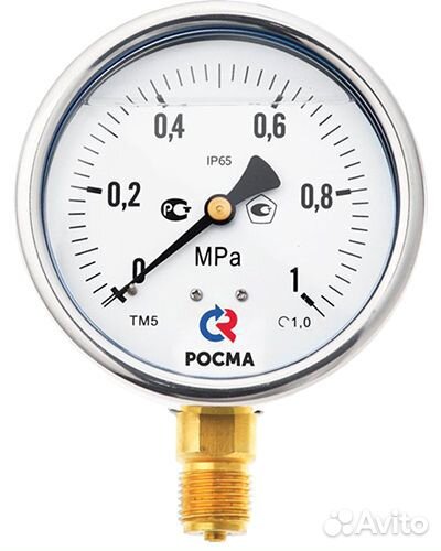 Манометр радиальный Росма тм-520Р.00 (0-0.1мпа) М2