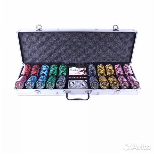 Набор для покера Lux на 500 фишек