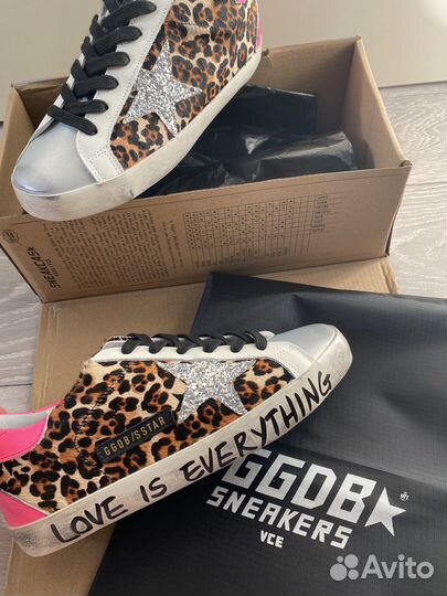 Кеды golden goose Леопард gg