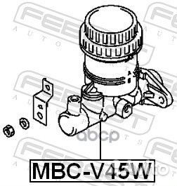 Mbcv45W главн. торм. цил. Mitsubishi L200/Paje