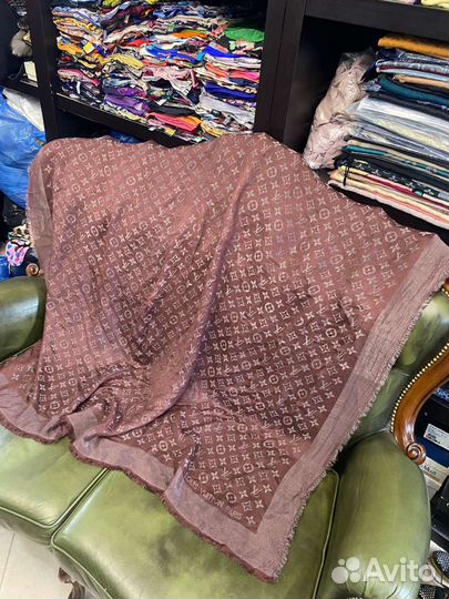 Платок шаль кашемир/шелк louis vuitton италия