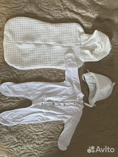 Конверт на выписку зимний белый