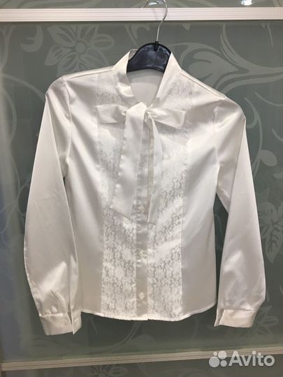 Блузка атласная рост 152