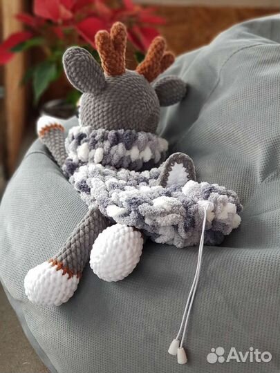 Вязанная пижамница Оленёнок, Лисенок