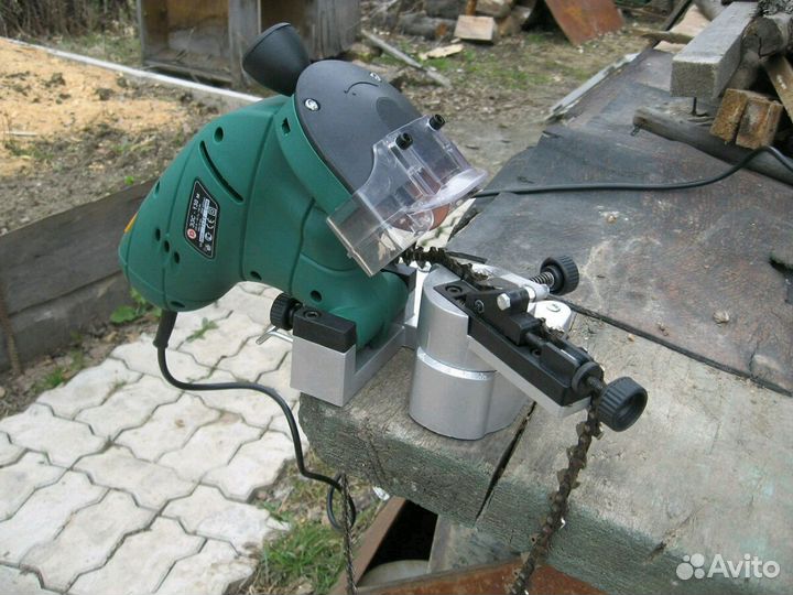 Заточка цепей для бензопил и электро пил на станке