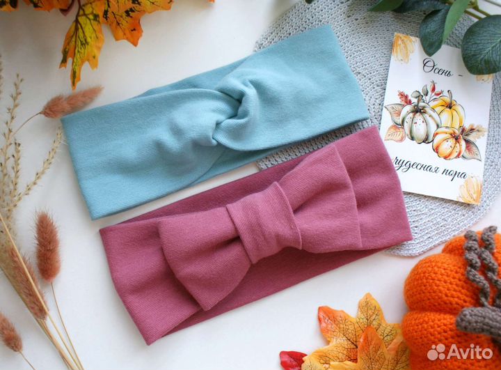 Повязка на голову теплая