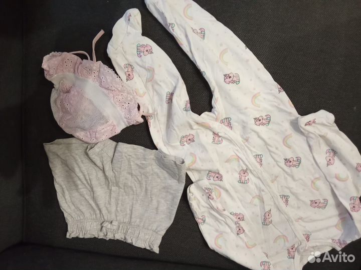 Летняя одежда для девочки пакетом размер 80