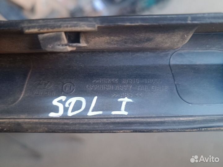 Накладка крышки багажника х hyundai solaris 1