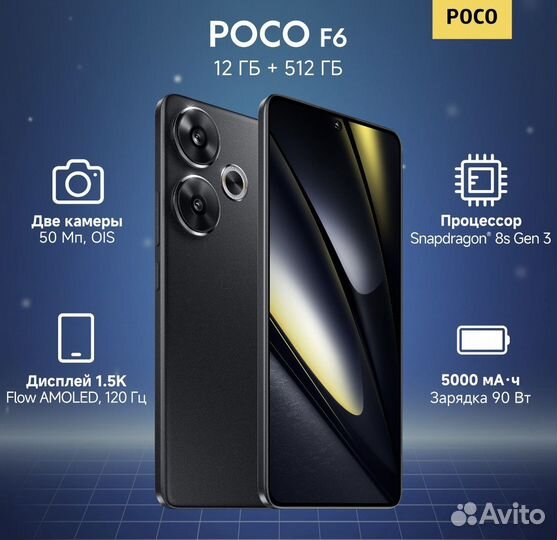 Xiaomi Poco F6 Pro, 12/512 ГБ