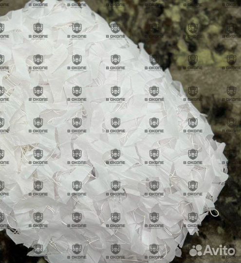 Маскировочная сеть 3х6 метра, цвет белый «зима»