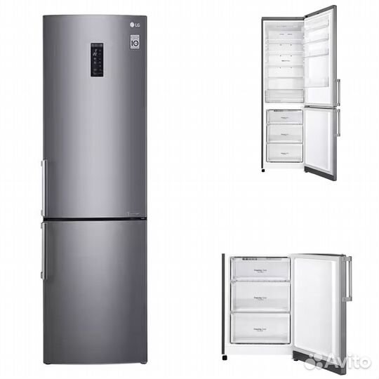 Холодильник LG серый NO frost