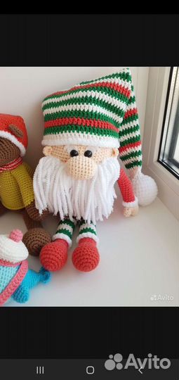 Дед мороз Санта новогодняя игрушка