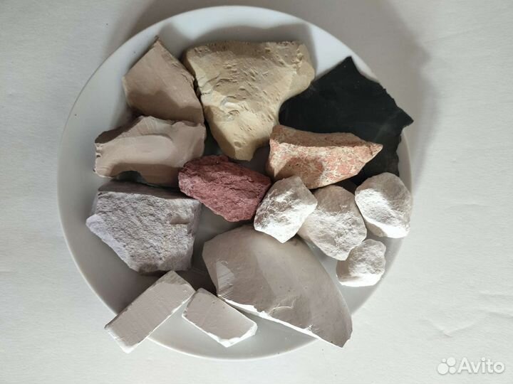 Природные пищевые мел и глина
