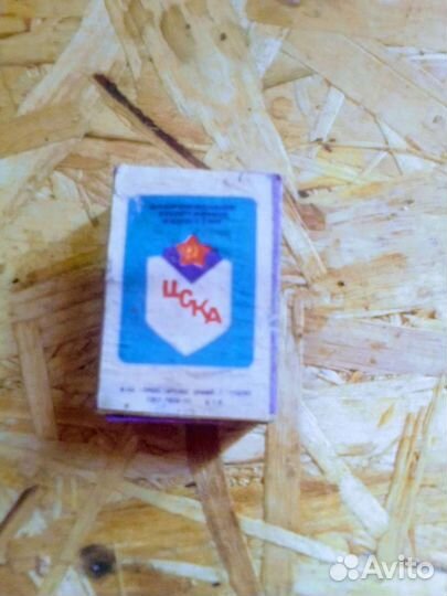 Коробок спичечный цска (фанера, ссср)