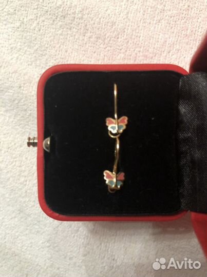 Золотые серьги 585