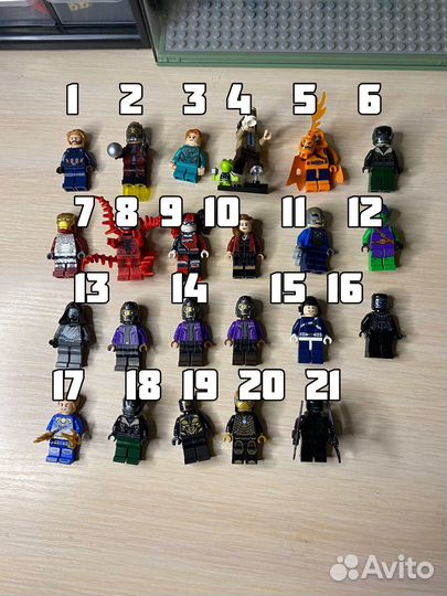 Lego Marvel Super Heroes minifigures