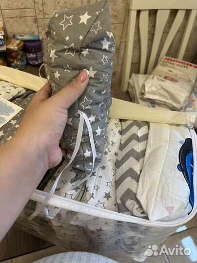 Бортики в детскую кроватку новые