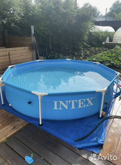 Бассейн Intex Metal Frame Pool 244x51 см