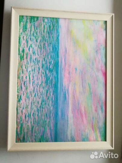 Интерьерная картина масло с подсветкой