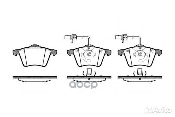 721 02 732 002B-SX колодки дисковые п VW T4/S
