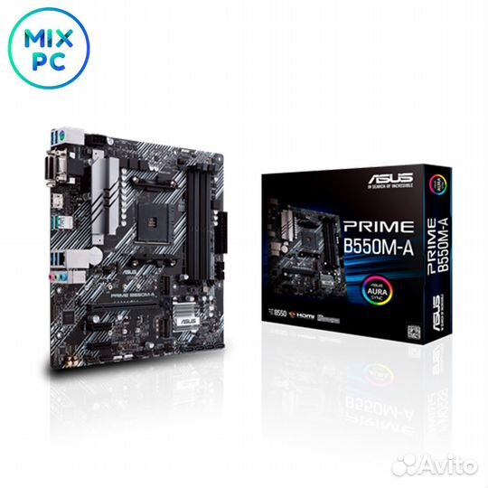 Материнская плата AM4 asus prime B550M-A