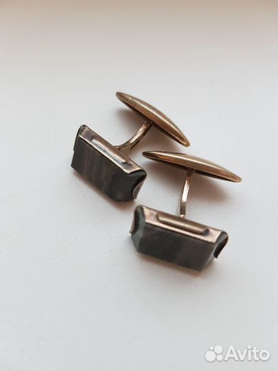 Запонки серебро СССР