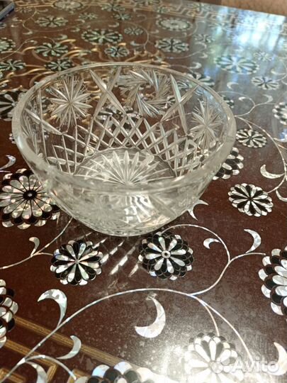 Хрустальная конфетница СССР