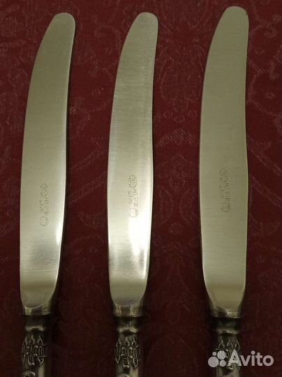 Мельхиоровые столовые ножи зиш Классик СССР