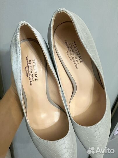 Туфли женские 39 размер серые светоотражающие