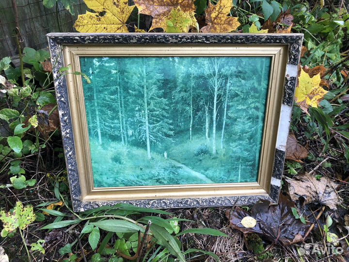 Картина Репродукция И. Шишкин тропинка в лесу