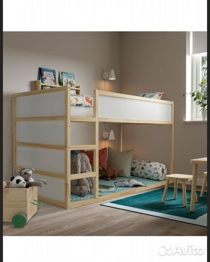 Детская кровать IKEA Кюра (кровать-перевертыш)