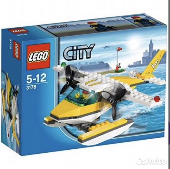 Lego City 3178 гидросамолет оригинал