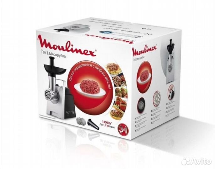 Новая электромясорубка Moulinex HV1 ME10683