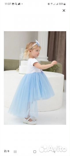 Платье нарядное для девочки 86-92р