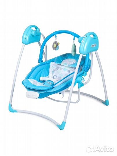 Детские электронные качели/шезлонг 2в1