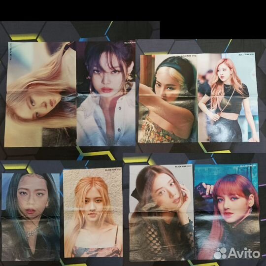 Blackpink плакаты, карточки, журнал
