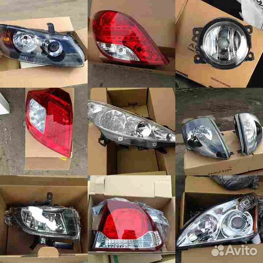 Стекло фары R для audi 100 (1982-1990)