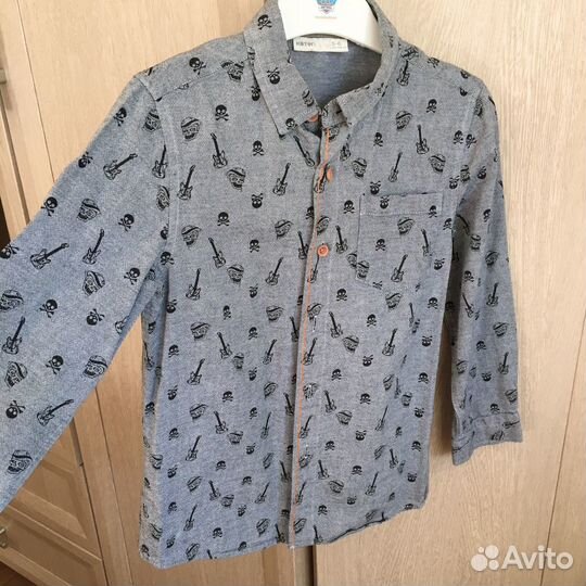 110-116 Стильная рубашка для мальчика